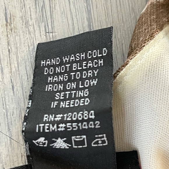 Torrid Snake Print Ruched Dress Brown beige white - Picture 8 of 8